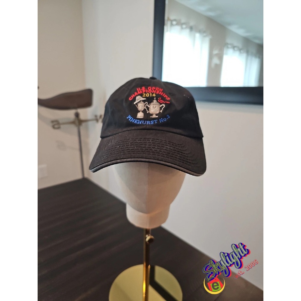 Usga Men's Black Championships 2014‎ Golf Hat Cap Pinehurst Adjustable Strapback